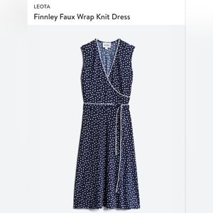 Leota Finley Faux Wrap Knit Dress szM